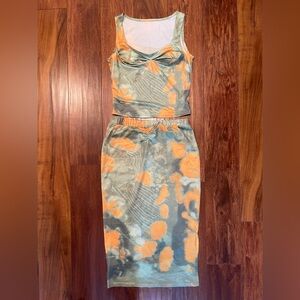 Micas Tie-Dye Tank and Skirt Set size M